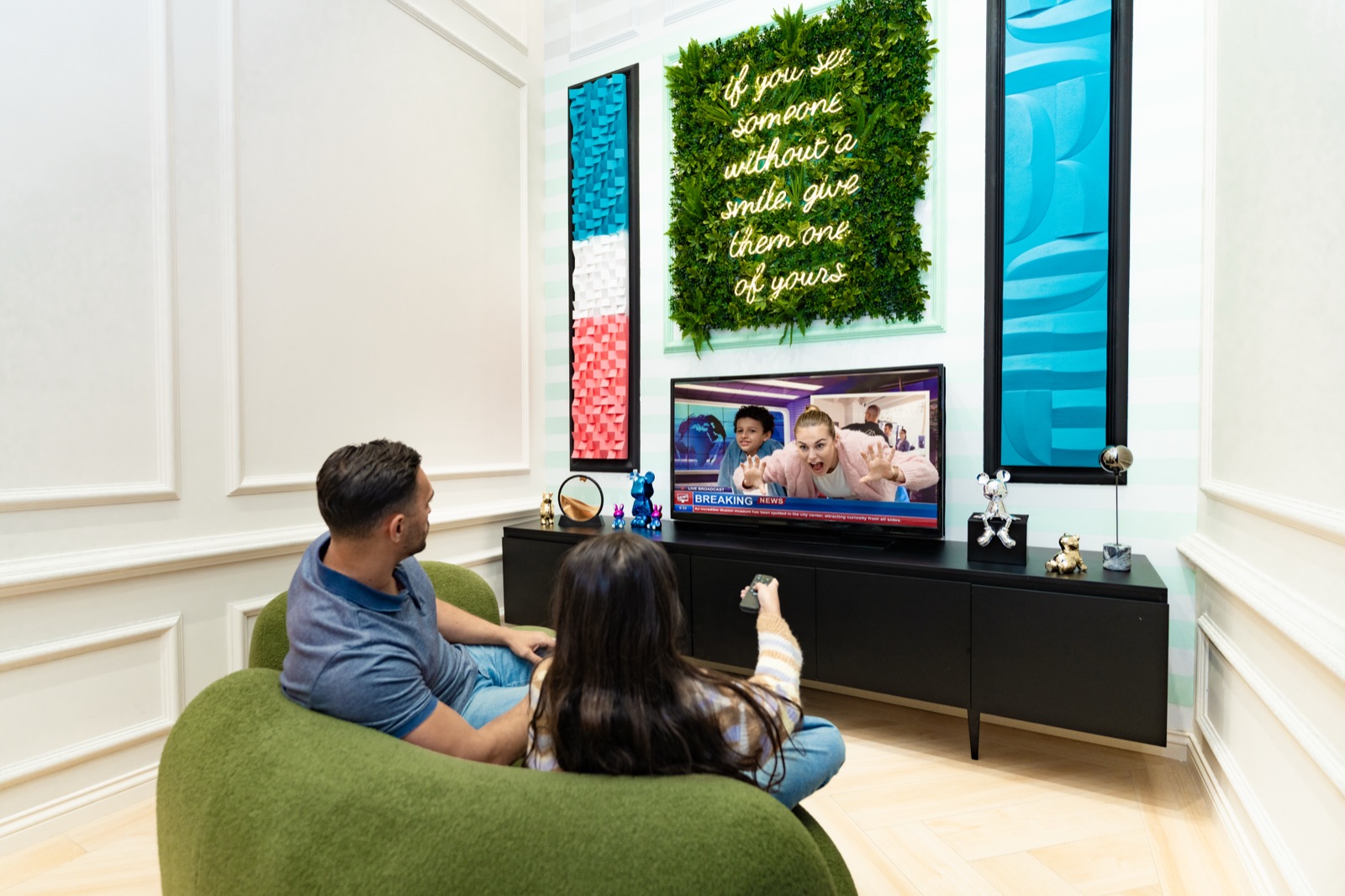 Interactive multi-sensory illusion room at illusion Dubai